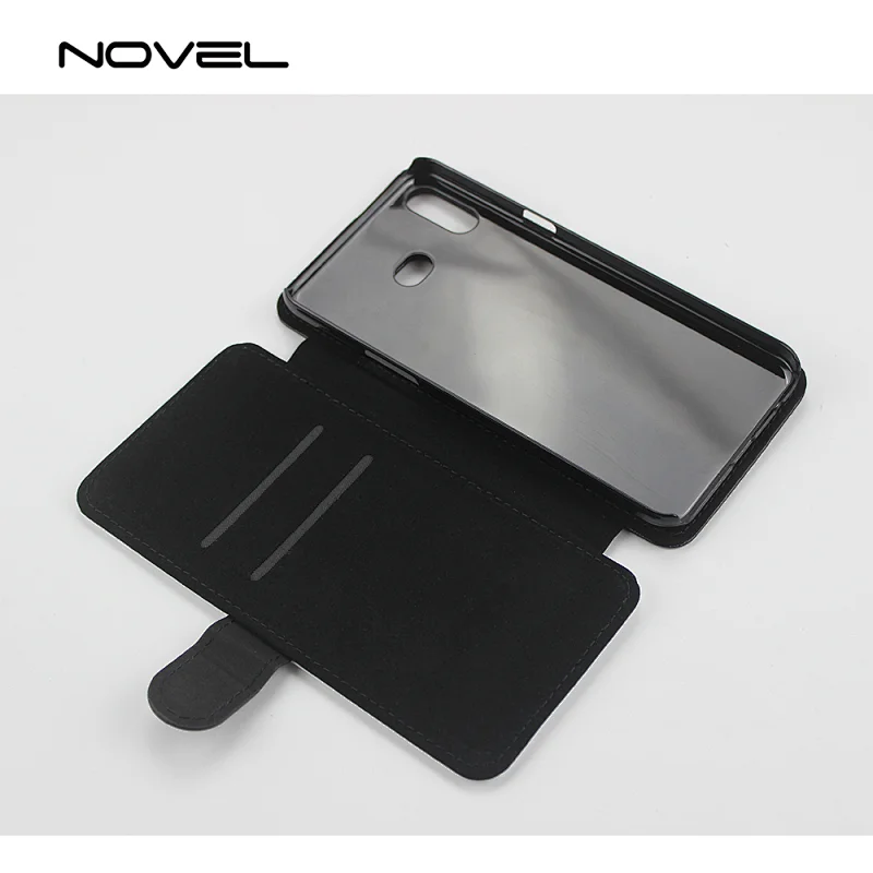 Personalized Sublimation Blank 2D PU Leather Phone Cover For Galaxy A6s