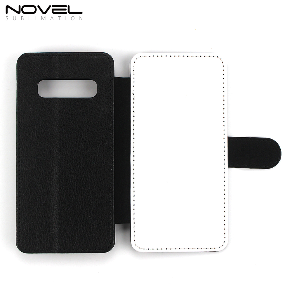 2019 Hot selling Blank Sublimation Flip Leather Case For S10