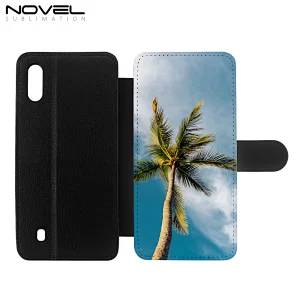 For Galaxy M10 Fancy Flip PU Leather Cellphone Shell
