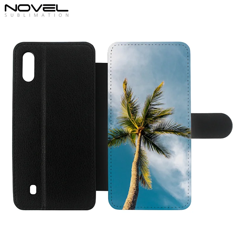 For Galaxy M10 Fancy Flip PU Leather Cellphone Shell
