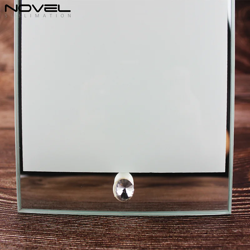 Blank Customized Top and Bottom Mirror Glass Photo Frames