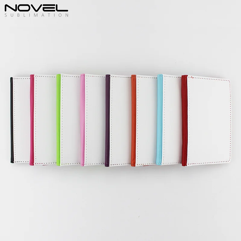 New Custom Sublimation Blank PU Leather Passport Case 8 Colors Available