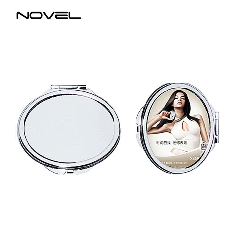 Best selling Sublimation Blank Metal Mirror, Makeup Mirror with square and round hole shape