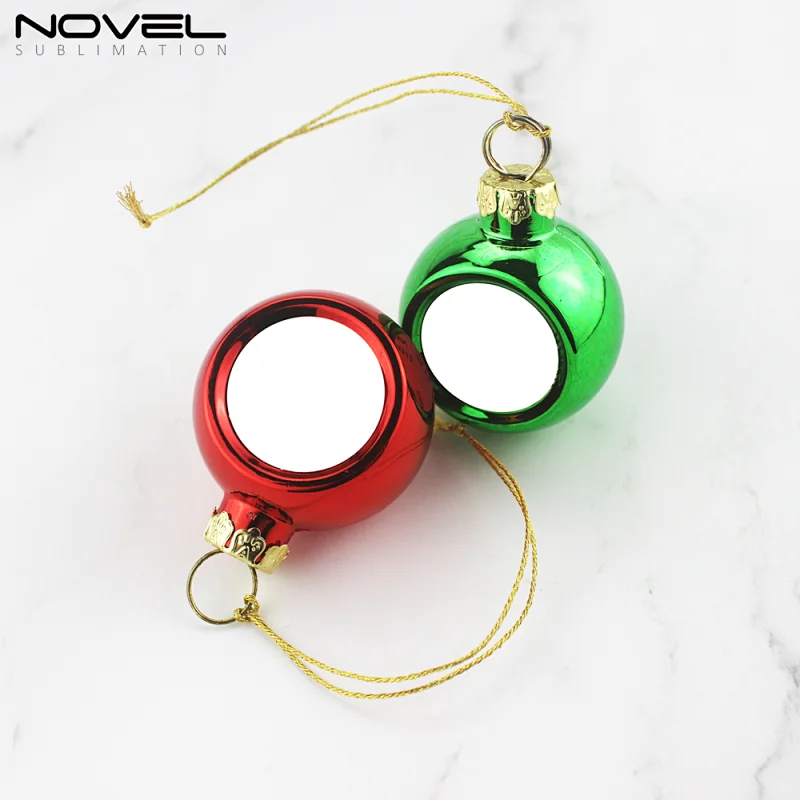 4cm Christmas Ball Ornament Sublimation Blank Plastic Christmas Ball