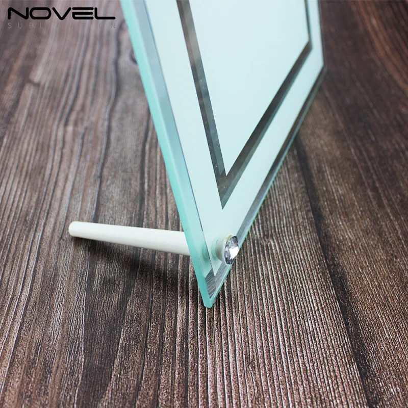 sublimation glass photo frame 8 inch Double Mirror Side
