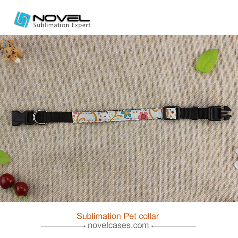 Blank Sublimation Blanks Adjustable Dog Collar Large-2.5*62cm