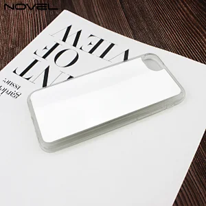 Wireless Charging Sublimation Soft TPU Phone Case For iPhone 7 With Plastic Insert