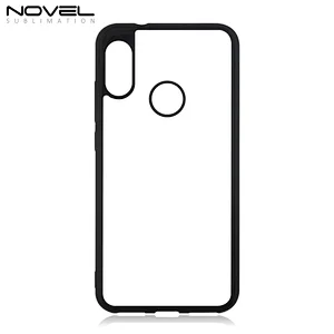 Black or Crystal Clear Shockproof Flexible Soft TPU Back Cover with Film insert for Redmi 6 Pro