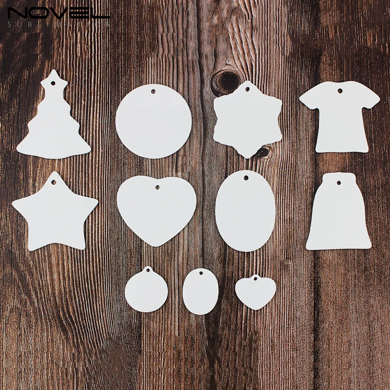 Sublimation Christmas Tree Ornament Bell Pendant