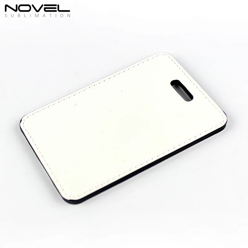 Popular Custom Sublimation Blank PU Leather Luggage Tag