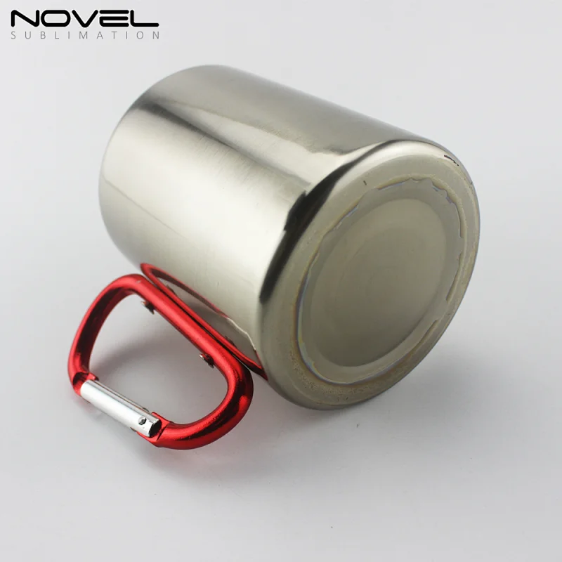 300ml Coffee Mug With Red Carabiner Handle
