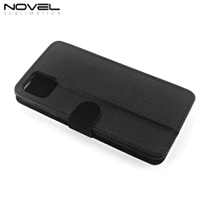 Fancy blank flip pu leather wallet for IP 11 Pro max