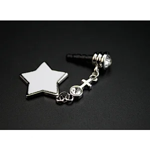 Sublimation Custom Blank Zinc Alloy Belly Button Ring,Star Shaped