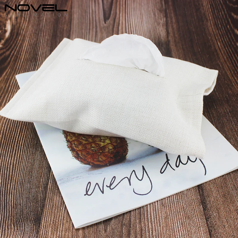 DIY Blank Sublimation Linen Cotton Tissue Box Napkin Holder 250*180mm