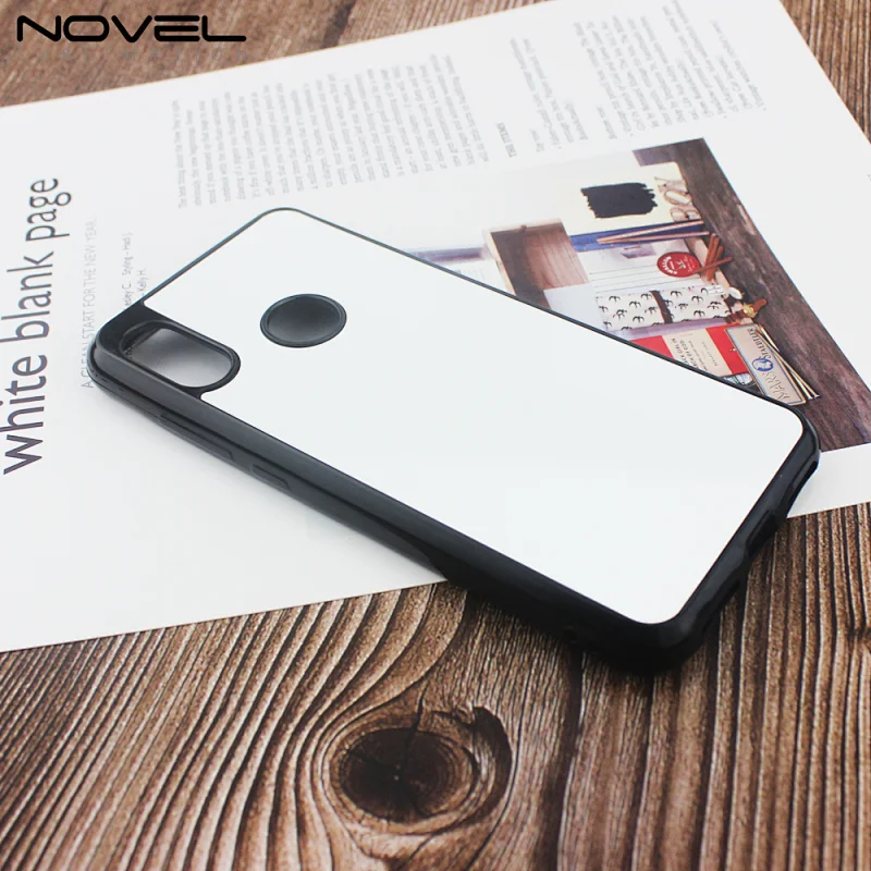 Black or Crystal Clear Shockproof Flexible Soft TPU Back Cover with Film insert for Redmi 6 Pro