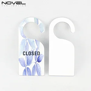 Black back with One-sided Custom Printing Sublimation  Blank MDF Door Hanger