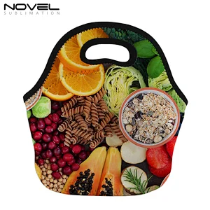 White Neoprene Lunch Pack Sublimation Lunch Bag