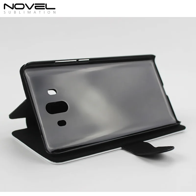 wholesale blank flip leather wallet case for HW mate 10