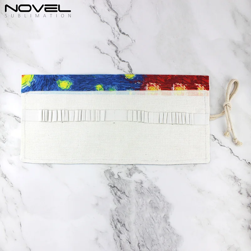 Customized  Roll Up Pencil Bag Sublimation Blank