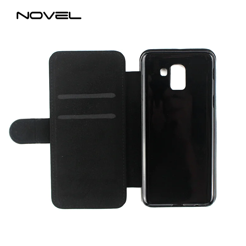 Sublimation Wallet Leather Phone Case For Galaxy J6 2018