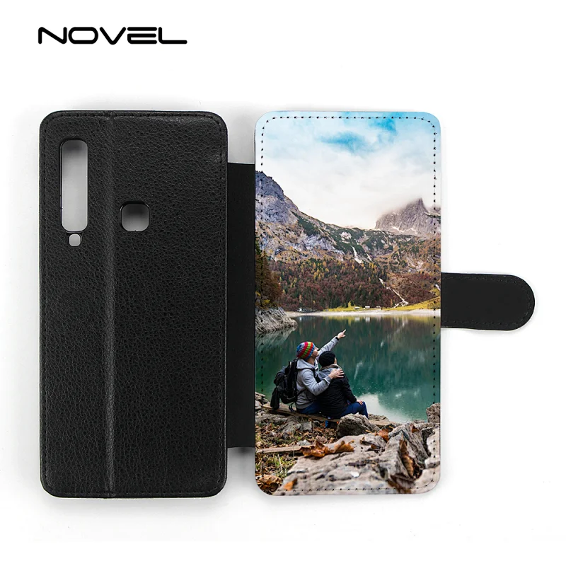 Sublimation Blank Flip Leather Mobile Phone Case For Galaxy A9 2019