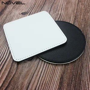 PU Leather Square Sublimation Mug Coaster