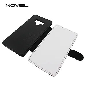DIY Blank PU Sublimation 2D Flip Leather Phone Cover For Galaxy Note 9