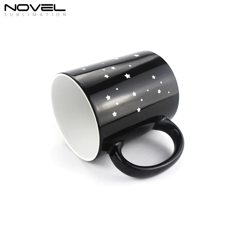 Magic Coffee Heat Sensitive Mug Color Changing Mug with Constellation Carved