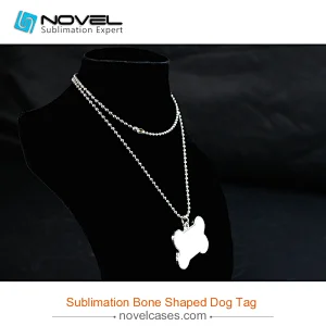 DIY Sublimation Blank Metal Pet Tag Bone