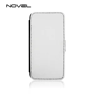 Blank PU Flip Phone Wallet Case With Adjustable Stand For Huawei P Smart/ Enjoy 7s