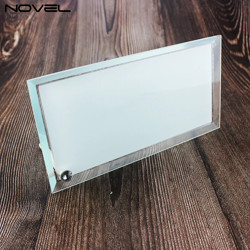 Customized 8 inch Strip Glass Souvenir Photo Frame For Gift