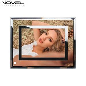 sublimation glass photo frame 8 inch Double Mirror Side
