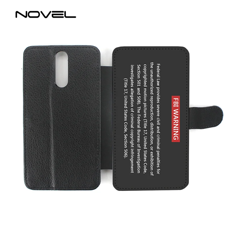 DIY PU Flip Phone Wallet Cover Card Slot For Huawei Mate 10 Lite