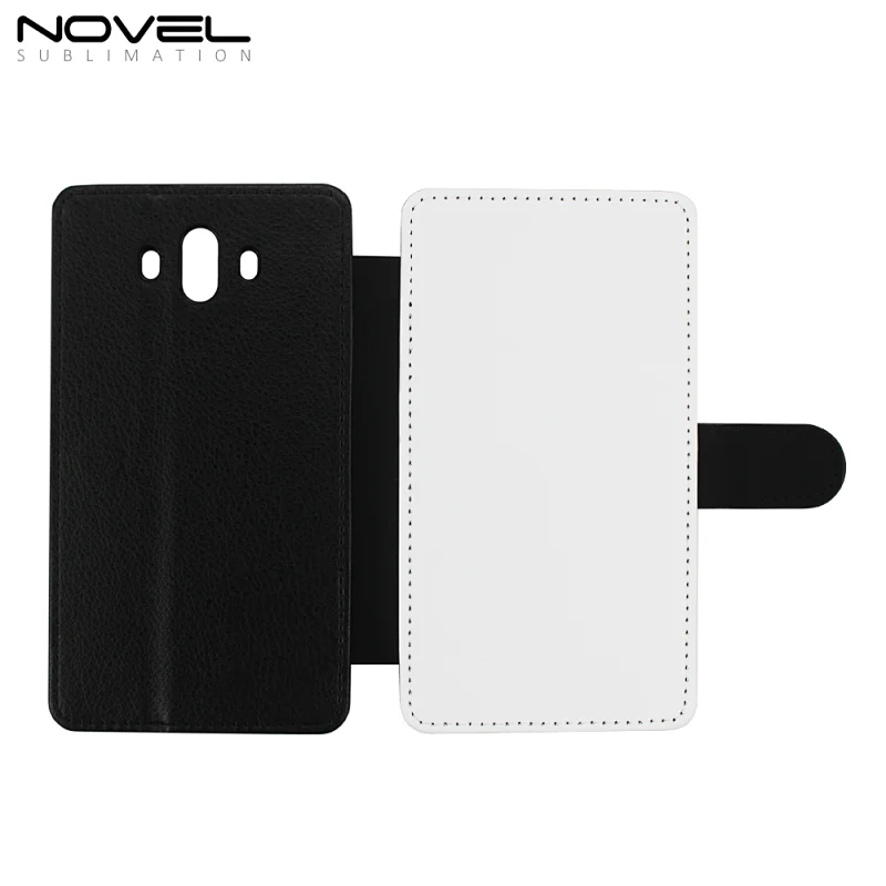 wholesale blank flip leather wallet case for HW mate 10