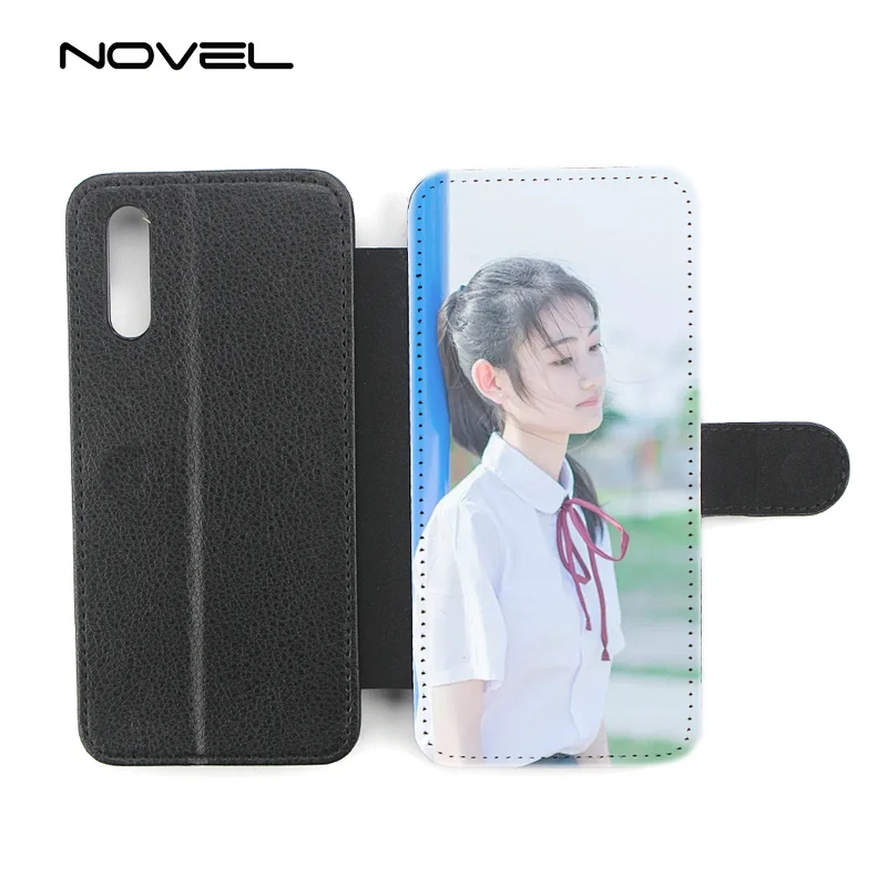 Blank Sublimation PU Flip Phone Case Stand For Huawei P20
