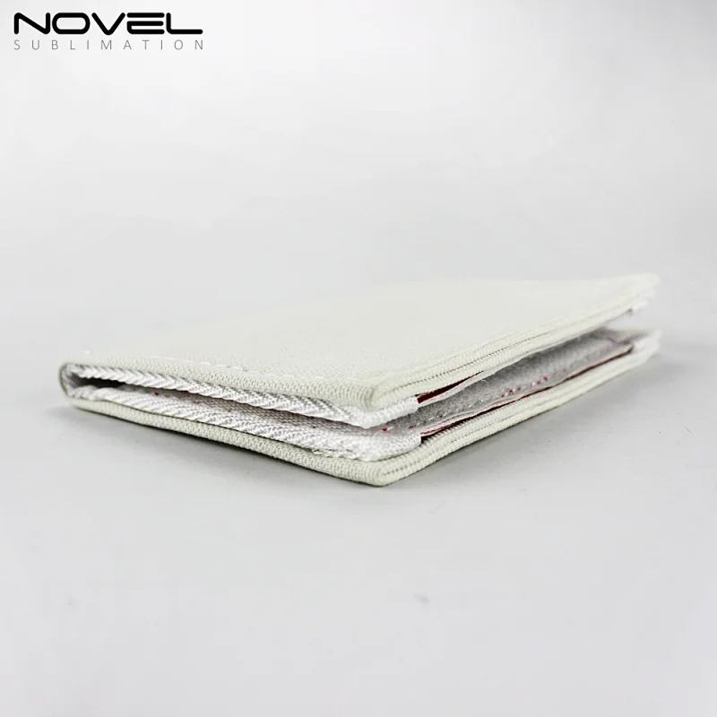 high quality full printing canvas small folding wallet