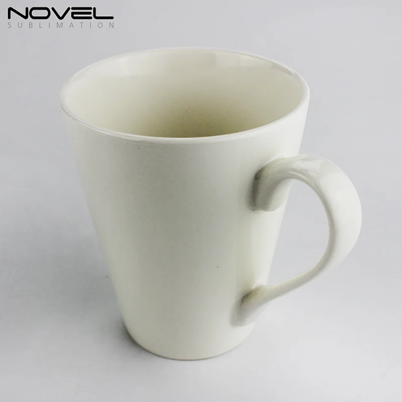 Custom photo print funnel cups 12oz White Sublimation Blank Ceramic Funnel Mug