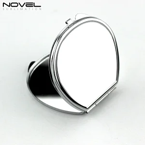 New Arrival Sublimation Blank Makeup Metal folded Mirror