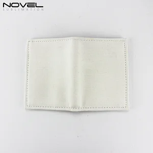 high quality full printing canvas small folding wallet