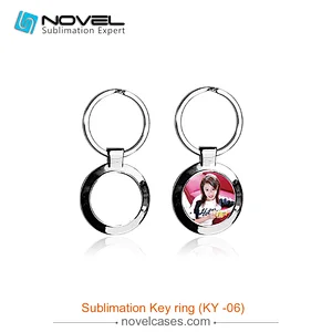 Hot Sale!!! Custom Design Sublimation Blank Metal Camber Keyring Keychain