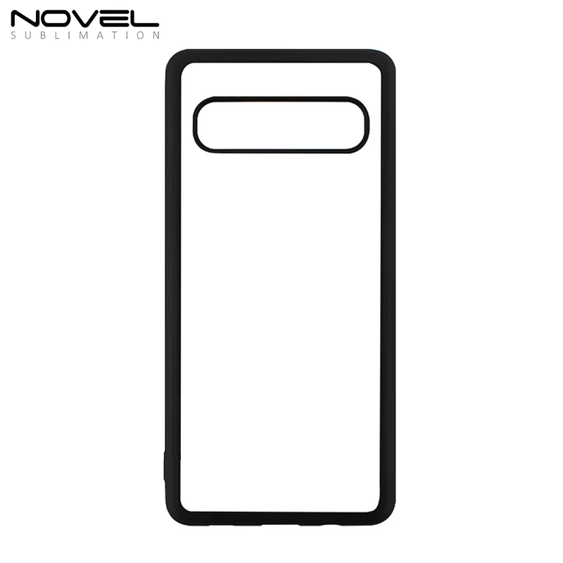 2D soft TPU Rubber Sublimation blank Phone Case For Samsung Galaxy S10 5G with Aluminum sheet insert