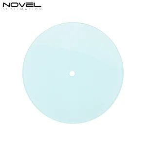 Sublimation Round Smooth Clock Photo Glass Frame