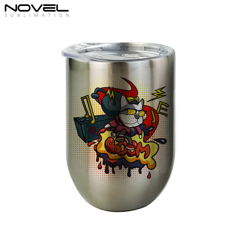 Egg Shell Stainless Steel Mug Sublimation Travel Mug With Lid