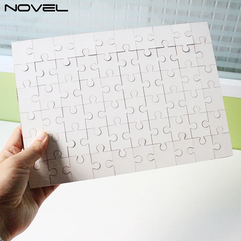 Custom Sublimation 60 Pieces Rectangle MDF Jigsaw Puzzle