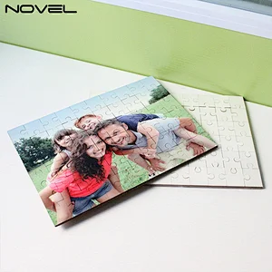 Custom Sublimation 60 Pieces Rectangle MDF Jigsaw Puzzle