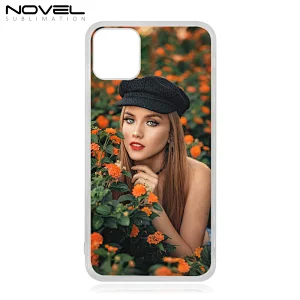 Crystal Clear Protective Cover sublimation Soft TPU case with plastic film for IP 11