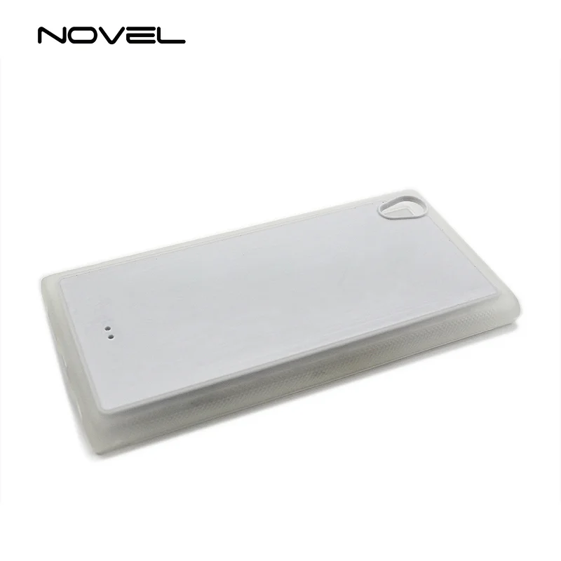 For Sony Xperia L1 Sublimation Blank TPU Mobile Phone Cover Case With Metal Sheet