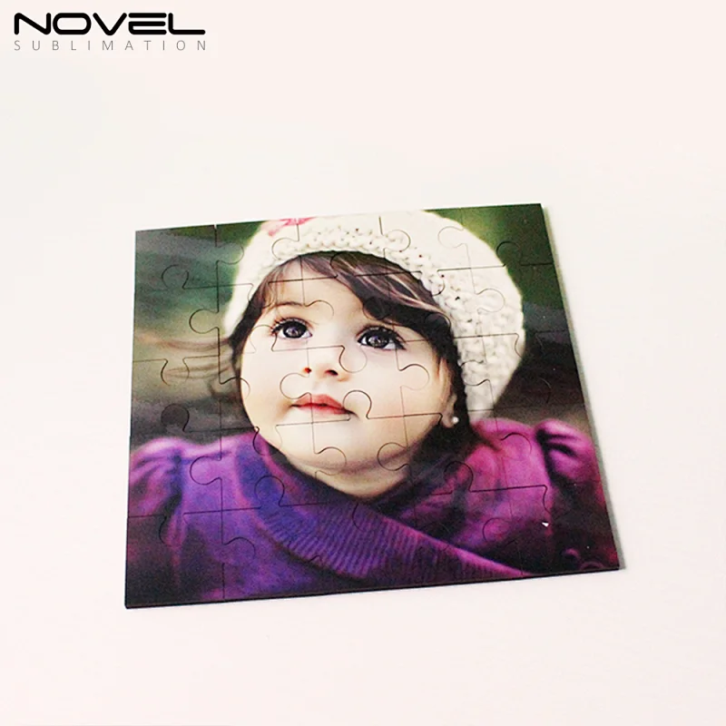 25 Pieces Square Sublimation MDF Jigsaw Puzzle