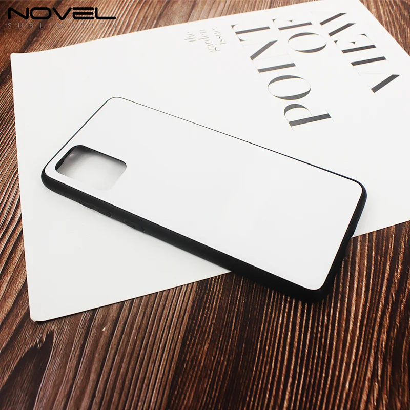 New arrival wireless charging function tempered glass insert sublimation TPU phone case for Samsung S20 Plus
