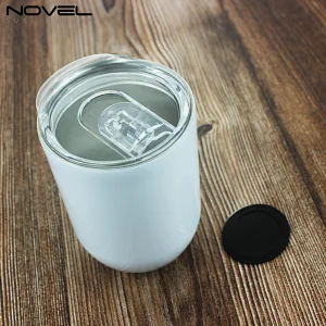 Egg Shell Stainless Steel Mug Sublimation Travel Mug With Lid